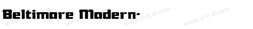 Beltimore Modern字体转换